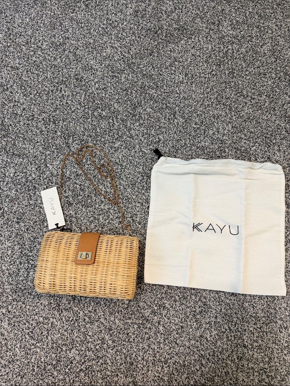 KAYU Natural Lou Clutch